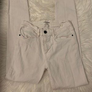 Frame Le High Skinny 28 Blanc
